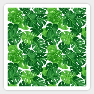 Tropical Minimalism: Monstera Leaf Elegance Sticker